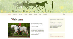 Desktop Screenshot of hamhousestables.com